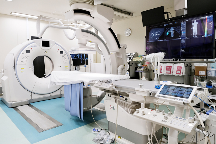 Angiography examination room