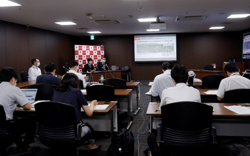 写真:記者会見にはオンライン参加も含め報道機関16社が集まり、多くのテレビ、新聞などで報道されました