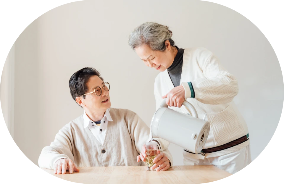 医療スタッフによる患者サポートの様子