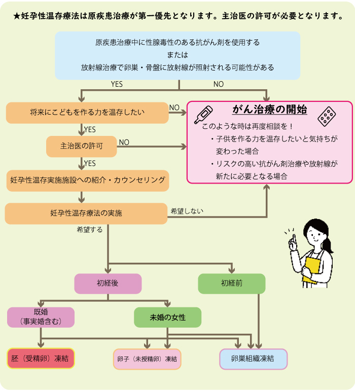 妊孕性温存療法を考える上でのアルゴリズム